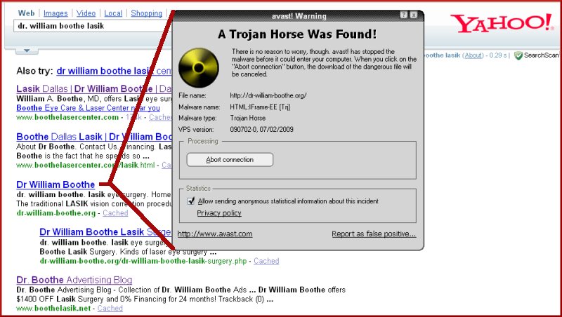 Dr. William Boothe website tries to upload trojan